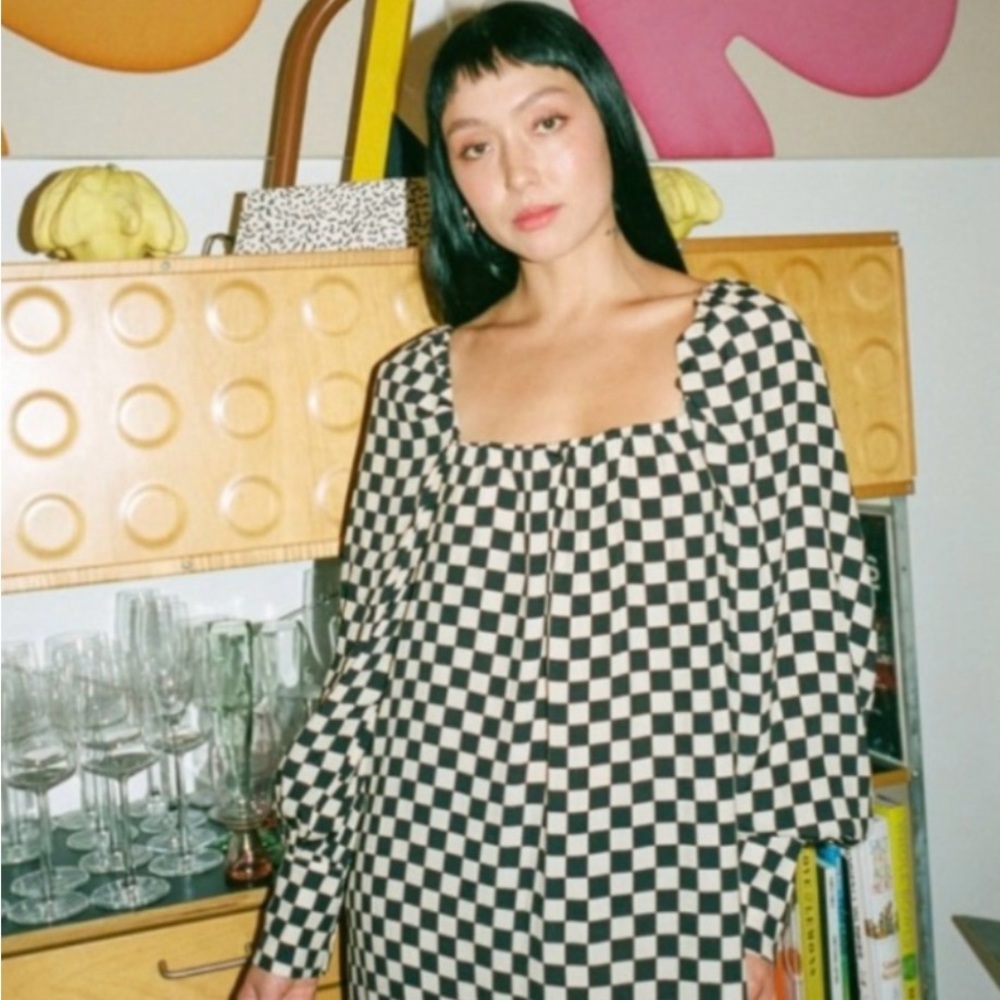 WRAY NYC Checkered Birdie Dress 4X